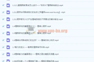 张怡筠博士 儿童情商教育指导师专业技能线上认证课（完结）