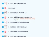 何铮铮 2019寒假三位一体中考语文读写满分班 7讲（含讲义）