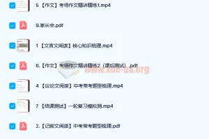 何铮铮 2019寒假三位一体中考语文读写满分班 7讲（含讲义）