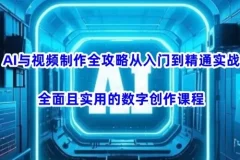 AI视频制作入门到精通实战课：数字创作实用全攻略