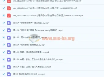 2022初中初一地理春季全国版A加课程（范燕）【完结】