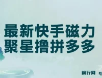 最新快手磁力聚星自撸拼多多玩法课程：单设备日收益14 – 17元