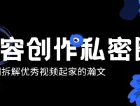 瀚文·内容创作私密圈：从0打造差异化账号课程