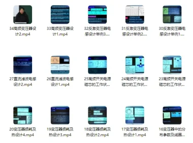 周洁敏《开关电源中的磁性元件》课程（共35讲）