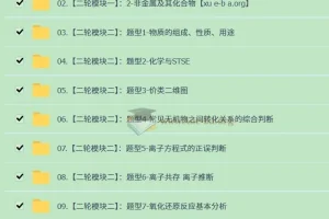 2025届高三化学高考二轮课程（张梅）