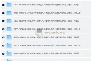 2023 – 2024学年常见几何模型全归纳之模型解读与提分精练