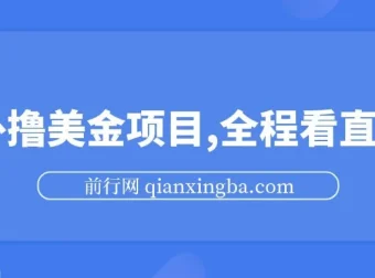 海外看直播撸美金项目教程：小白轻松上手