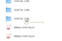 2026 人教版小学语文 1 – 6 年级下册课堂笔记：寒假预习资料