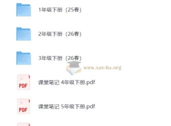 2026 人教版小学语文 1 – 6 年级下册课堂笔记：寒假预习资料
