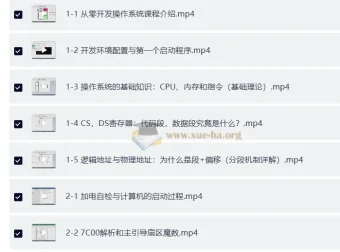 从零开发操作系统：从加电自检到内核引导课程