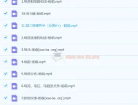 2025初三中考杨萌物理秋季上A+暑假课程