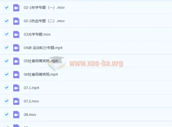 杜春雨2021春初三物理直播菁英班14讲（含讲义）