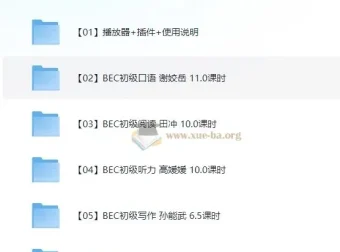 BEC商务英语初级考证全面辅导课程全集