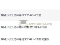 2025春小学黄冈小状元达标卷·人教版（语数英）：龙门书局出品