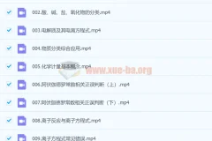 高东辉2023年高考化学一轮课程知识视频（80讲）