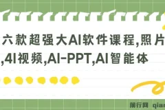 六款强大AI软件综合课程：照片说话唱歌、AI视频与PPT等