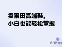 卖莆田高端鞋项目：每天两小时，小白轻松日入2000+
