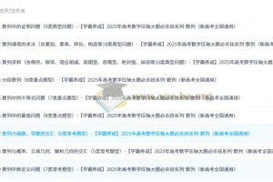 2025年高考数学·数列压轴大题必杀技系列（新高考全国通用）