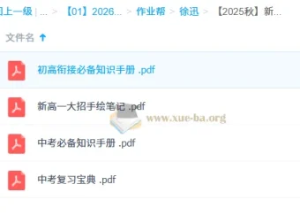 徐迅【2025秋】新高一数学目标双一流班课程