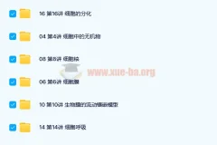 翟思茗高中生物必修一基础课+串讲 27讲（完结带讲义）
