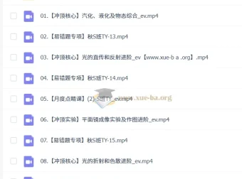 何勇 2025 – 2026 初中初二物理 S 班（秋下）课程