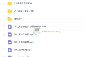 初中初二数学2025秋思维开发8阶周六课程