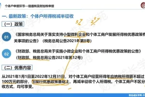 个体工商户财税实操全流程训练营：从注册到申报