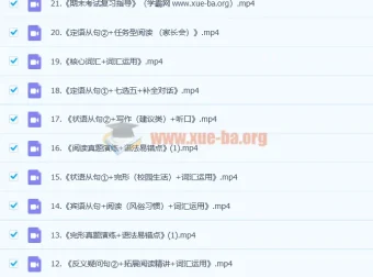 王凯皎2018秋初三中考英语尖端培优4班21讲课程（含笔记）