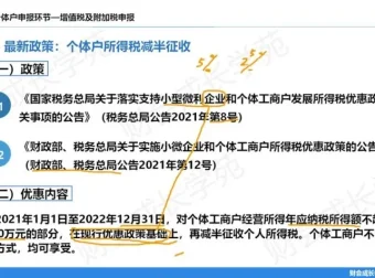 个体工商户财税实操全流程训练营：从注册到申报