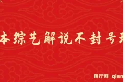 日本综艺解说不封号玩法：全新蓝海项目，轻松日入1000+