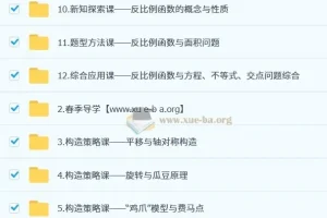 朱韬2026届初二春上全国版S数学培训班