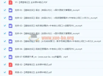 2022初三中考英语暑假尖端班（刘帅）