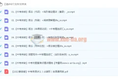 2022初三英语尖端班（王凯皎）寒假班课程