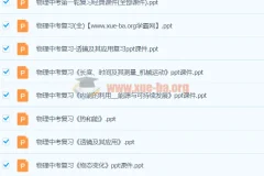 初中物理中考复习课件与试题