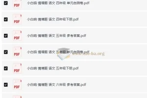 小白鸥情境题语文2025年1-6年级下册