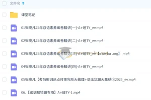 崔晓凡2025初三英语中考英语密训班