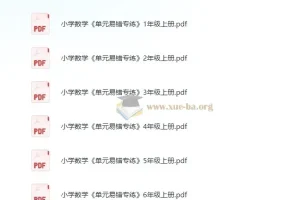 王朝霞《小学数学单元易错专练·上半学期》