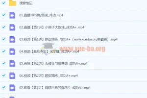 2024高中化学高二成功A+寒假班课程