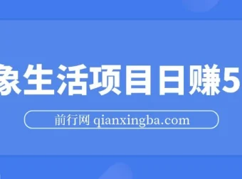 粉象生活项目：日赚500攻略