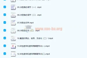 任春磊2022届高考生物一至四阶段复习联报课程