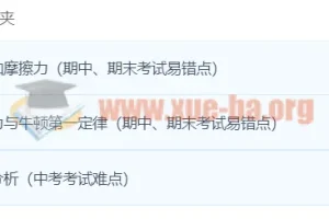 初中物理：轻松搞定力和运动关系课程