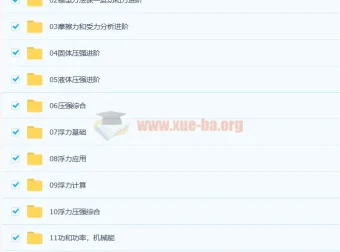 杜春雨2021春初二物理直播菁英班14讲（含讲义）
