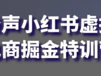 锋声小红书虚拟电商掘金特训营：0基础副业新篇