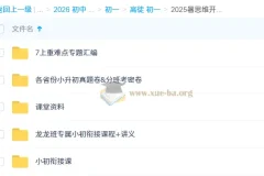 2025暑期初中数学思维开发7阶1期课程