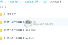 2026高三高考化学李政冲刺梦想典当铺课程