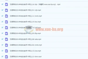 早道日语网校：迷加老师日语中级上视频教程