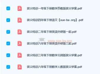 2024春小学拔尖特训：数学、语文、英语综合资料