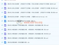 张婷初中物理应用物理竞赛课堂：声现象