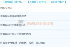 初中化学难点突破：酸、碱、盐课程