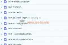 徐德直初二数学暑期目标班10讲课程